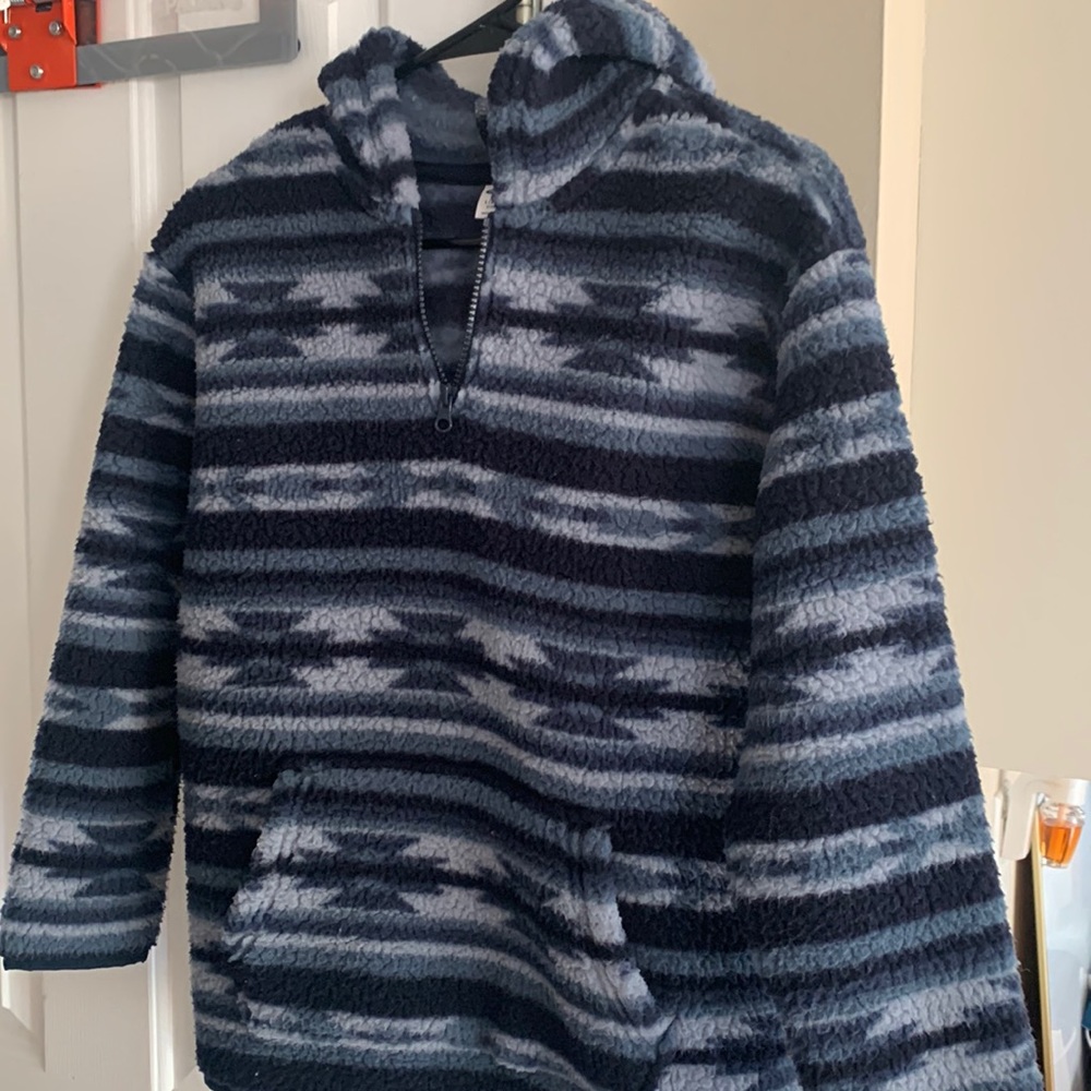 Boys pullover sherpa
